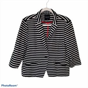 Christian Siriano Blazer, Black & White Stripe